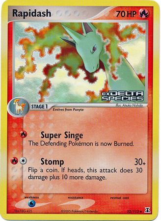 Rapidash (52/113) (Stamped) [EX: Delta Species] | L.A. Mood Comics and Games