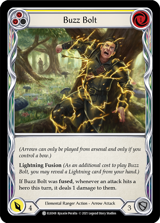 Buzz Bolt (Yellow) [ELE048] (Tales of Aria)  1st Edition Rainbow Foil | L.A. Mood Comics and Games