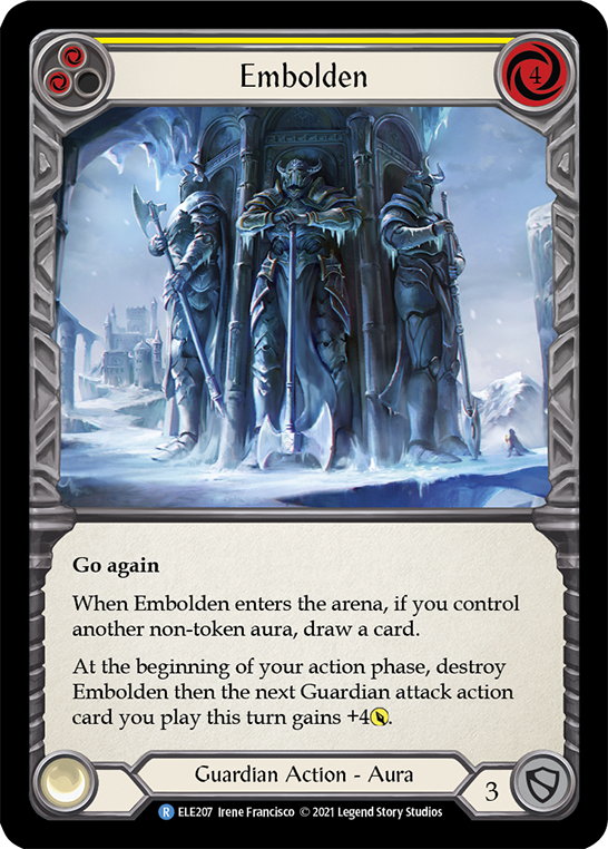Embolden (Yellow) [ELE207] (Tales of Aria)  1st Edition Rainbow Foil | L.A. Mood Comics and Games