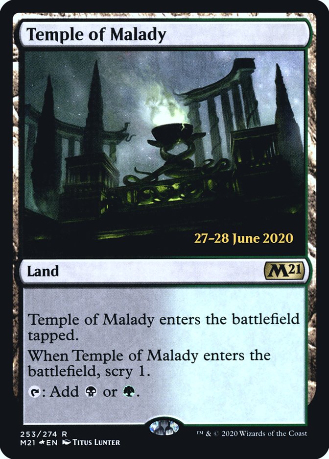 Temple of Malady [Core Set 2021 Prerelease Promos] | L.A. Mood Comics and Games