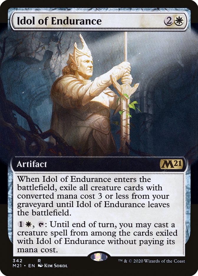 Idol of Endurance (Extended Art) [Core Set 2021] | L.A. Mood Comics and Games