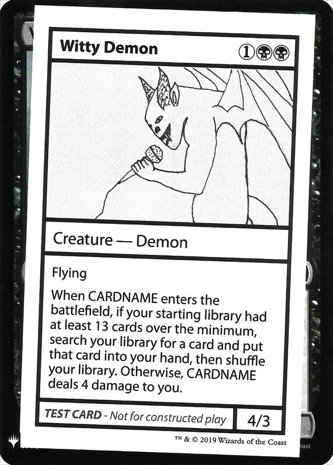 Witty Demon [Mystery Booster Playtest Cards] | L.A. Mood Comics and Games