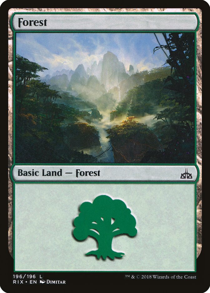 Forest (196) [Rivals of Ixalan] | L.A. Mood Comics and Games