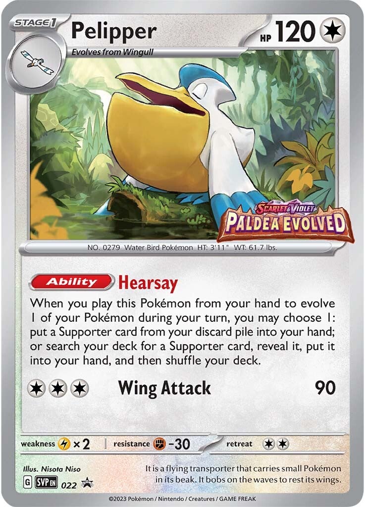 Pelipper (022) [Scarlet & Violet: Black Star Promos] | L.A. Mood Comics and Games