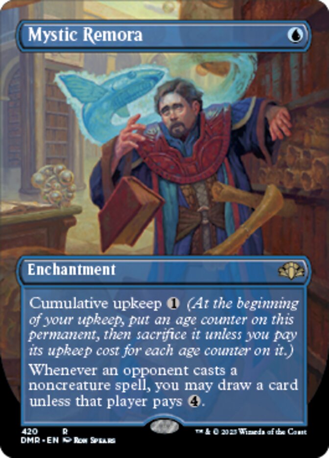 Mystic Remora (Borderless Alternate Art) [Dominaria Remastered] | L.A. Mood Comics and Games