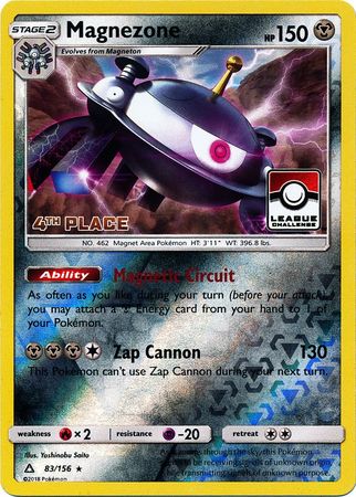 Magnezone (83/156) (League Promo 4th Place) [Sun & Moon: Ultra Prism] | L.A. Mood Comics and Games