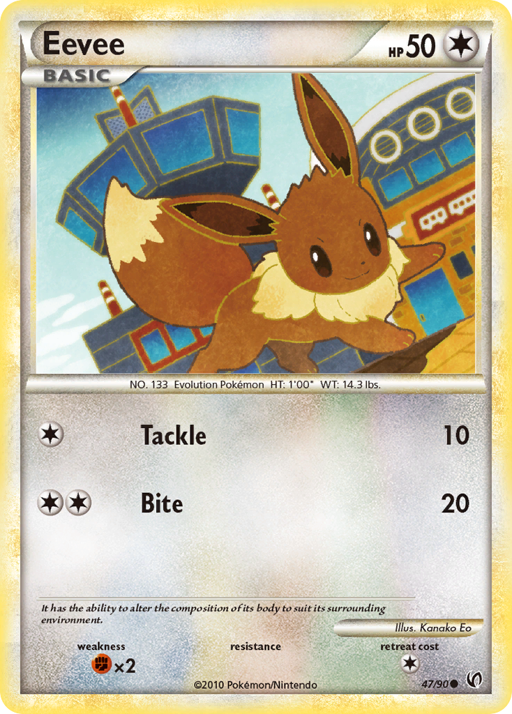 Eevee (47/90) [HeartGold & SoulSilver: Undaunted] | L.A. Mood Comics and Games