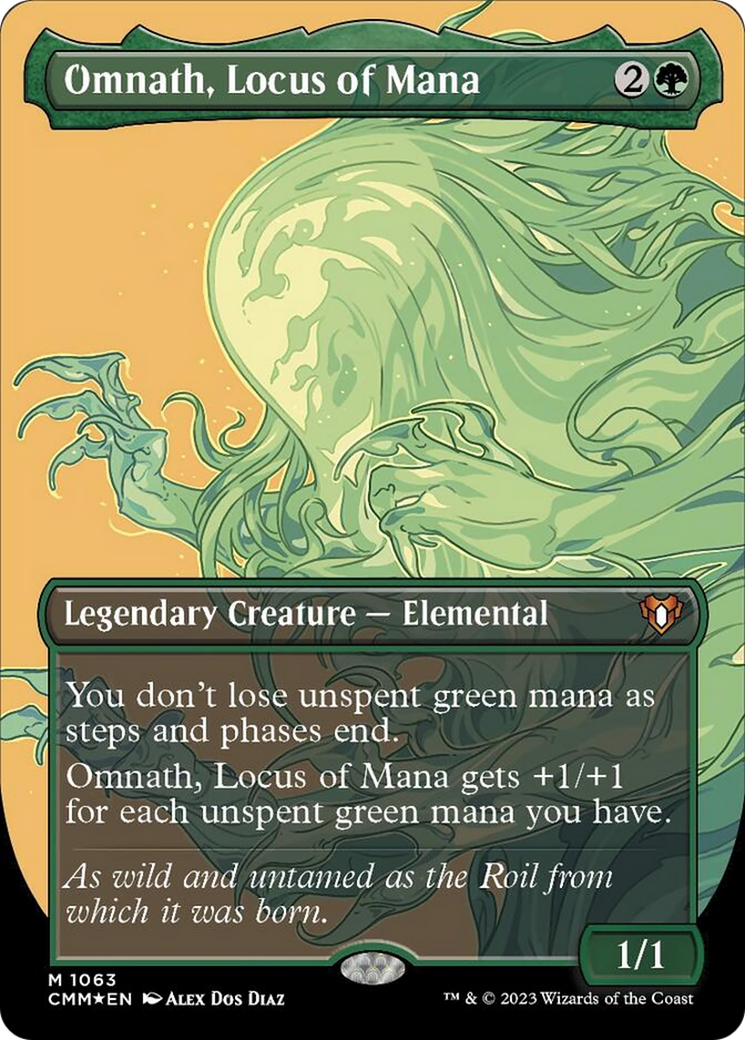 Omnath, Locus of Mana (Borderless Textured Foil Frame Break) [Commander Masters] | L.A. Mood Comics and Games