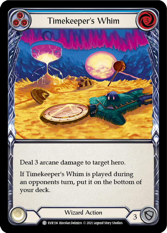 Timekeeper's Whim (Blue) [EVR136] (Everfest)  1st Edition Rainbow Foil | L.A. Mood Comics and Games