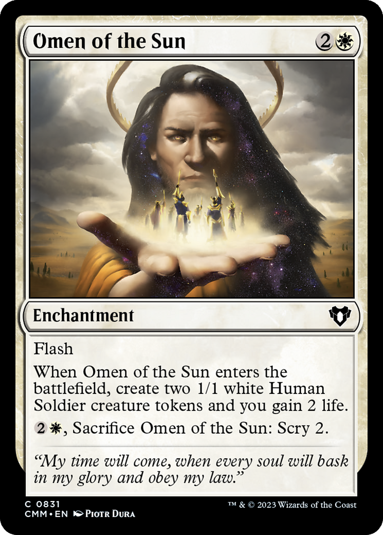 Omen of the Sun [Commander Masters] | L.A. Mood Comics and Games