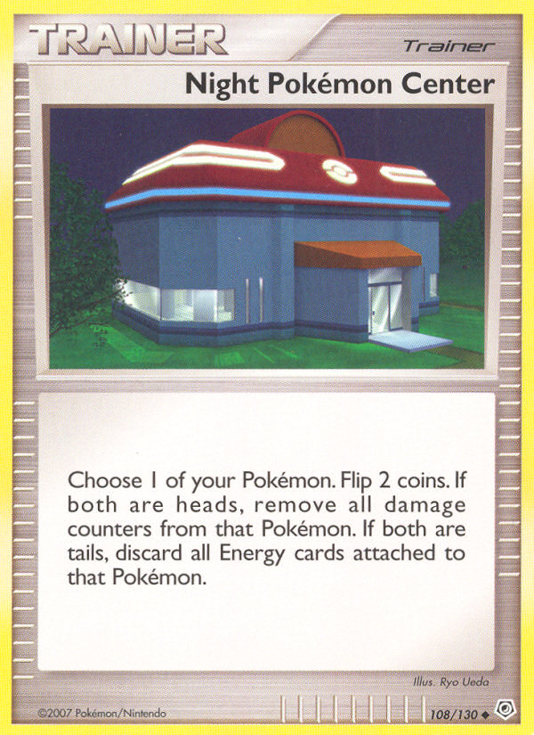 Night Pokemon Center (108/130) [Diamond & Pearl: Base Set] | L.A. Mood Comics and Games