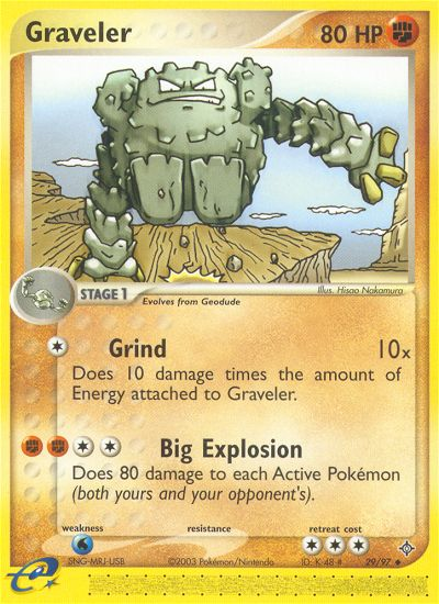Graveler (29/97) [EX: Dragon] | L.A. Mood Comics and Games