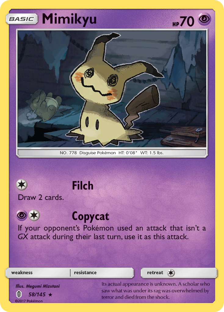 Mimikyu (58/145) [Sun & Moon: Guardians Rising] | L.A. Mood Comics and Games