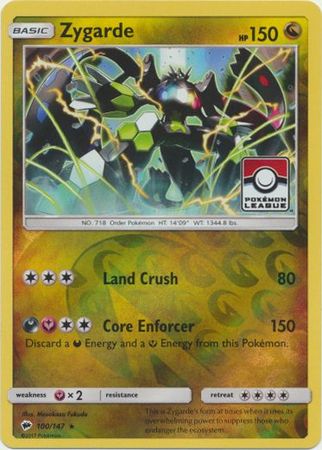 Zygarde (100/147) (League Promo) [Sun & Moon: Burning Shadows] | L.A. Mood Comics and Games