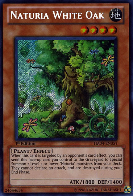 Naturia White Oak [HA04-EN051] Secret Rare | L.A. Mood Comics and Games