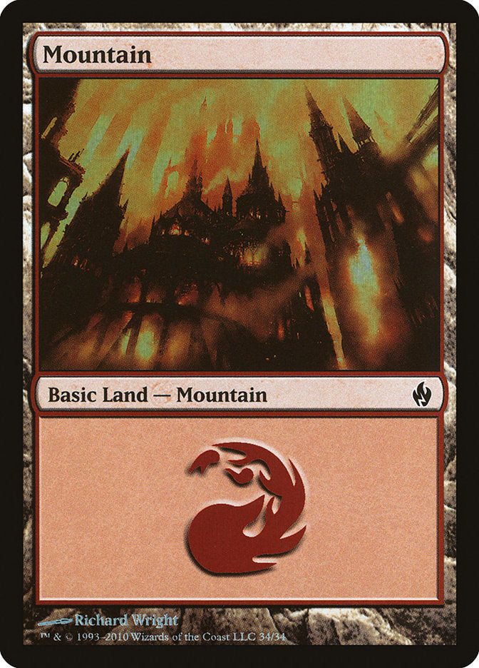 Mountain (34) [Premium Deck Series: Fire and Lightning] | L.A. Mood Comics and Games