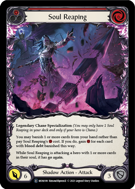 Soul Reaping [U-MON199-RF] (Monarch Unlimited)  Unlimited Rainbow Foil | L.A. Mood Comics and Games