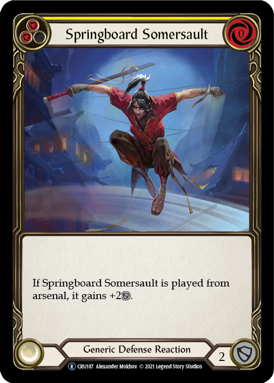 Springboard Somersault [U-CRU187] (Crucible of War Unlimited)  Unlimited Rainbow Foil | L.A. Mood Comics and Games