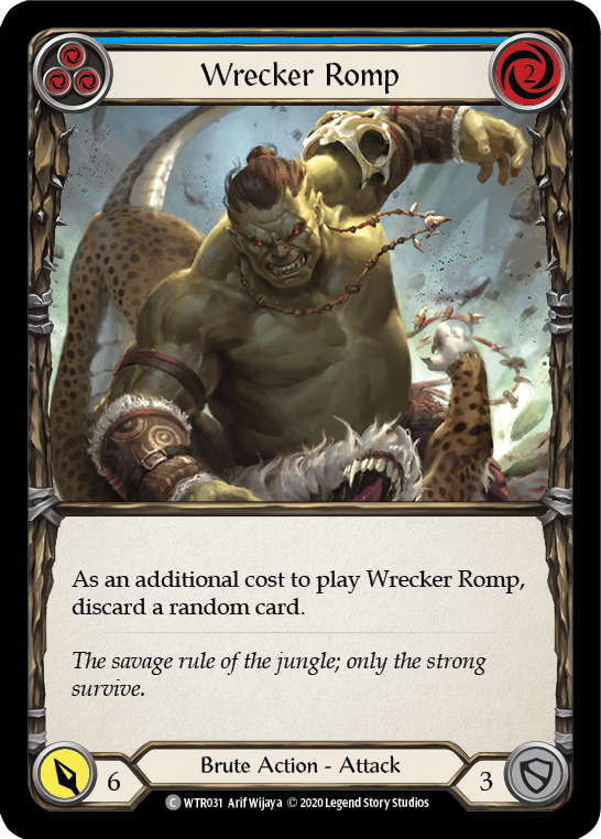 Wrecker Romp (Blue) [U-WTR031] (Welcome to Rathe Unlimited)  Unlimited Normal | L.A. Mood Comics and Games