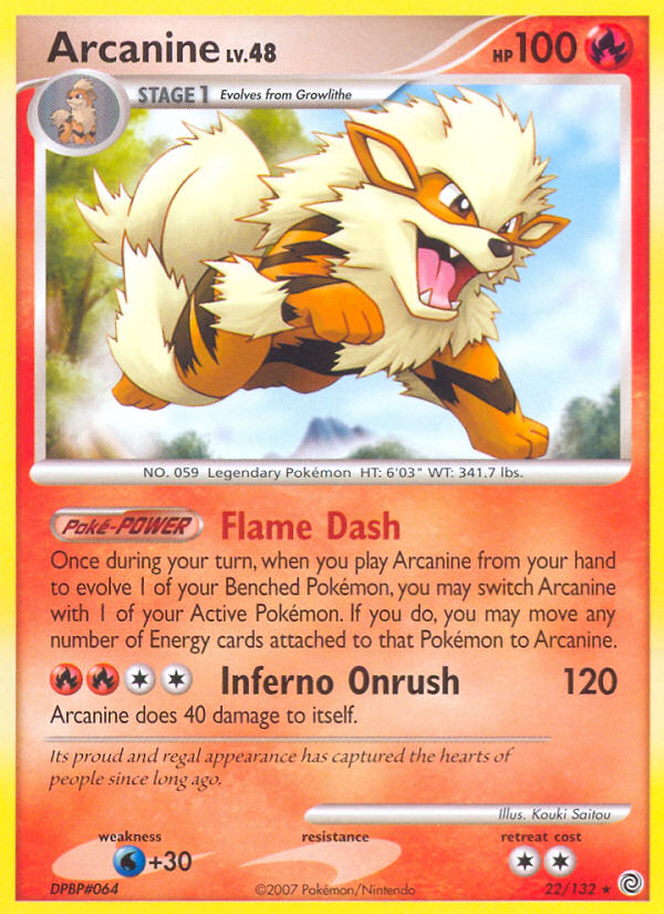 Arcanine (22/132) [Diamond & Pearl: Secret Wonders] | L.A. Mood Comics and Games