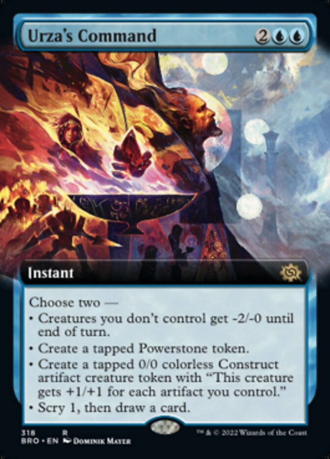 Urza's Command (Extended Art) [The Brothers' War] | L.A. Mood Comics and Games