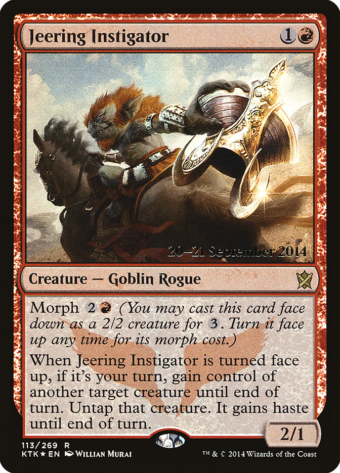 Jeering Instigator [Khans of Tarkir Prerelease Promos] | L.A. Mood Comics and Games