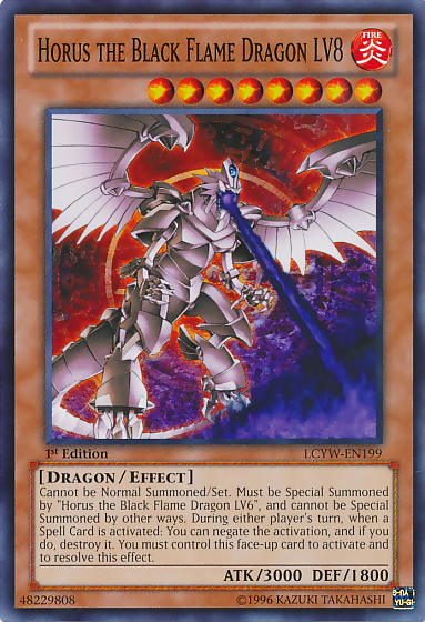 Horus the Black Flame Dragon LV8 [LCYW-EN199] Common | L.A. Mood Comics and Games