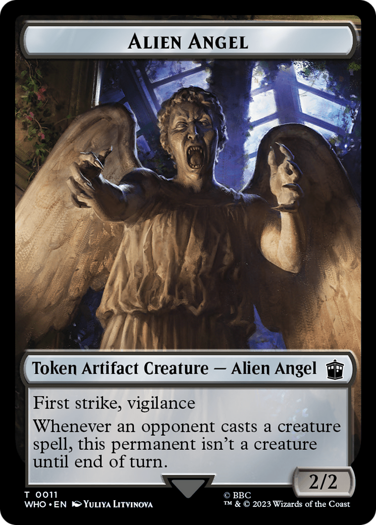 Alien Angel // Food (0026) Double-Sided Token [Doctor Who Tokens] | L.A. Mood Comics and Games