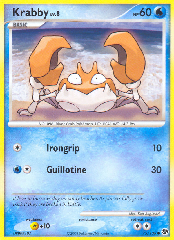 Krabby (75/106) [Diamond & Pearl: Great Encounters] | L.A. Mood Comics and Games