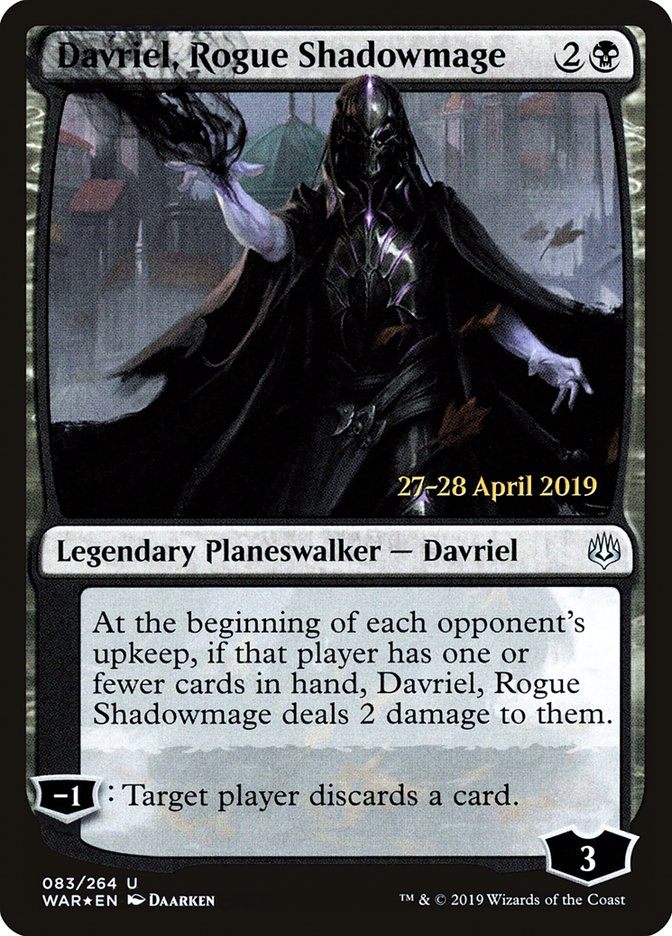 Davriel, Rogue Shadowmage [War of the Spark Prerelease Promos] | L.A. Mood Comics and Games