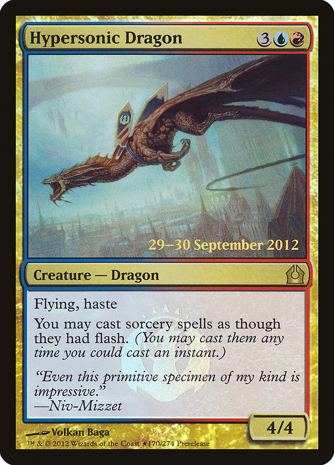 Hypersonic Dragon [Return to Ravnica Prerelease Promos] | L.A. Mood Comics and Games