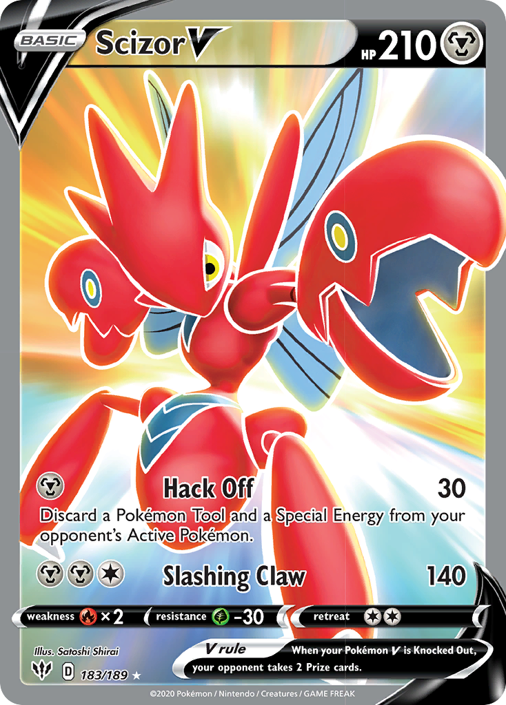 Scizor V (183/189) [Sword & Shield: Darkness Ablaze] | L.A. Mood Comics and Games