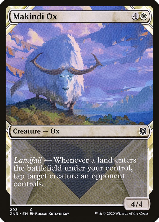 Makindi Ox (Showcase) [Zendikar Rising] | L.A. Mood Comics and Games