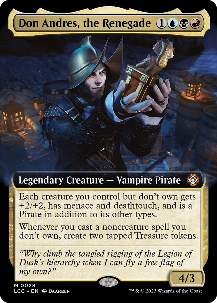 Don Andres, the Renegade (Extended Art) [The Lost Caverns of Ixalan Commander] | L.A. Mood Comics and Games