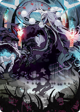 Echo of Death's Wail Art Card [Kamigawa: Neon Dynasty Art Series] | L.A. Mood Comics and Games