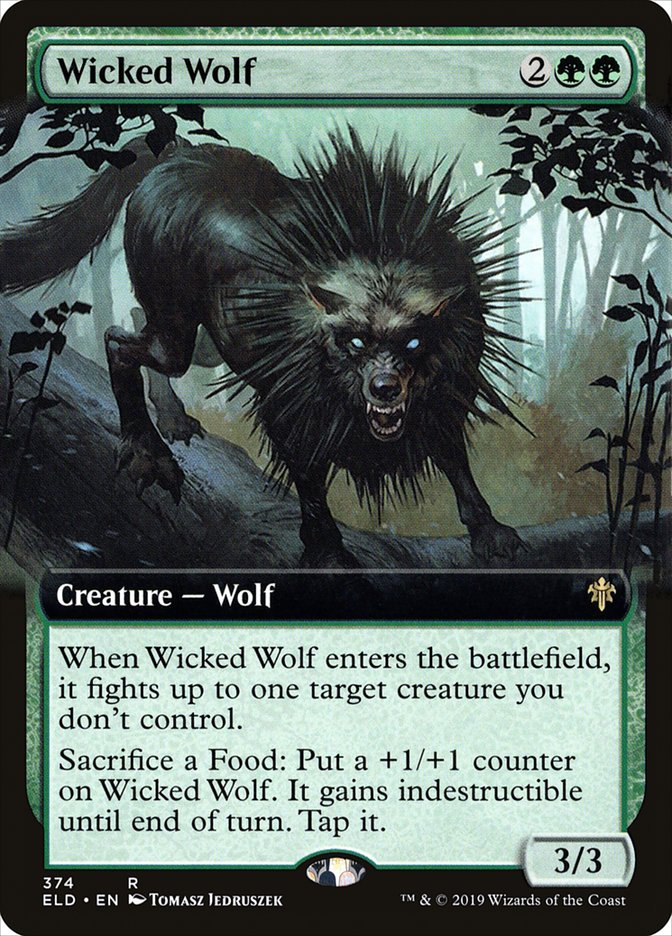 Wicked Wolf (Extended Art) [Throne of Eldraine] | L.A. Mood Comics and Games