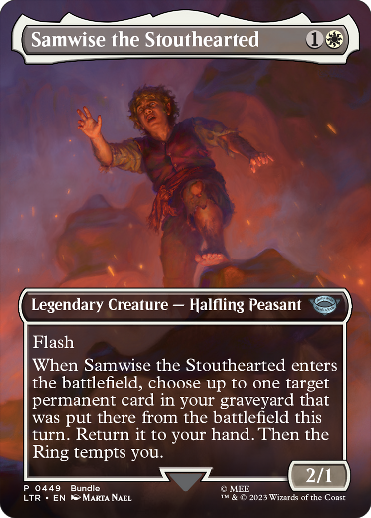 Samwise the Stouthearted (Borderless Alternate Art) [The Lord of the Rings: Tales of Middle-Earth] | L.A. Mood Comics and Games