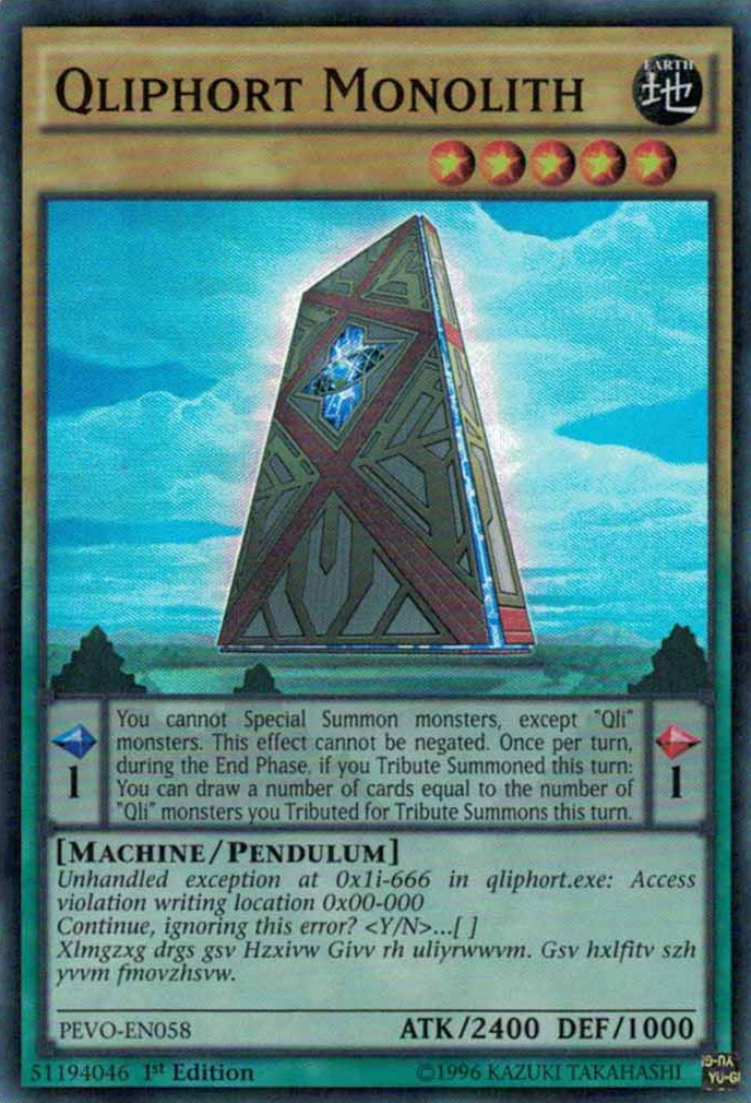 Qliphort Monolith [PEVO-EN058] Super Rare | L.A. Mood Comics and Games