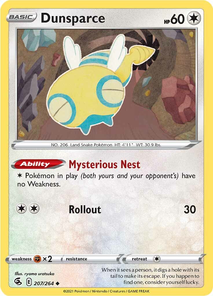 Dunsparce (207/264) [Sword & Shield: Fusion Strike] | L.A. Mood Comics and Games