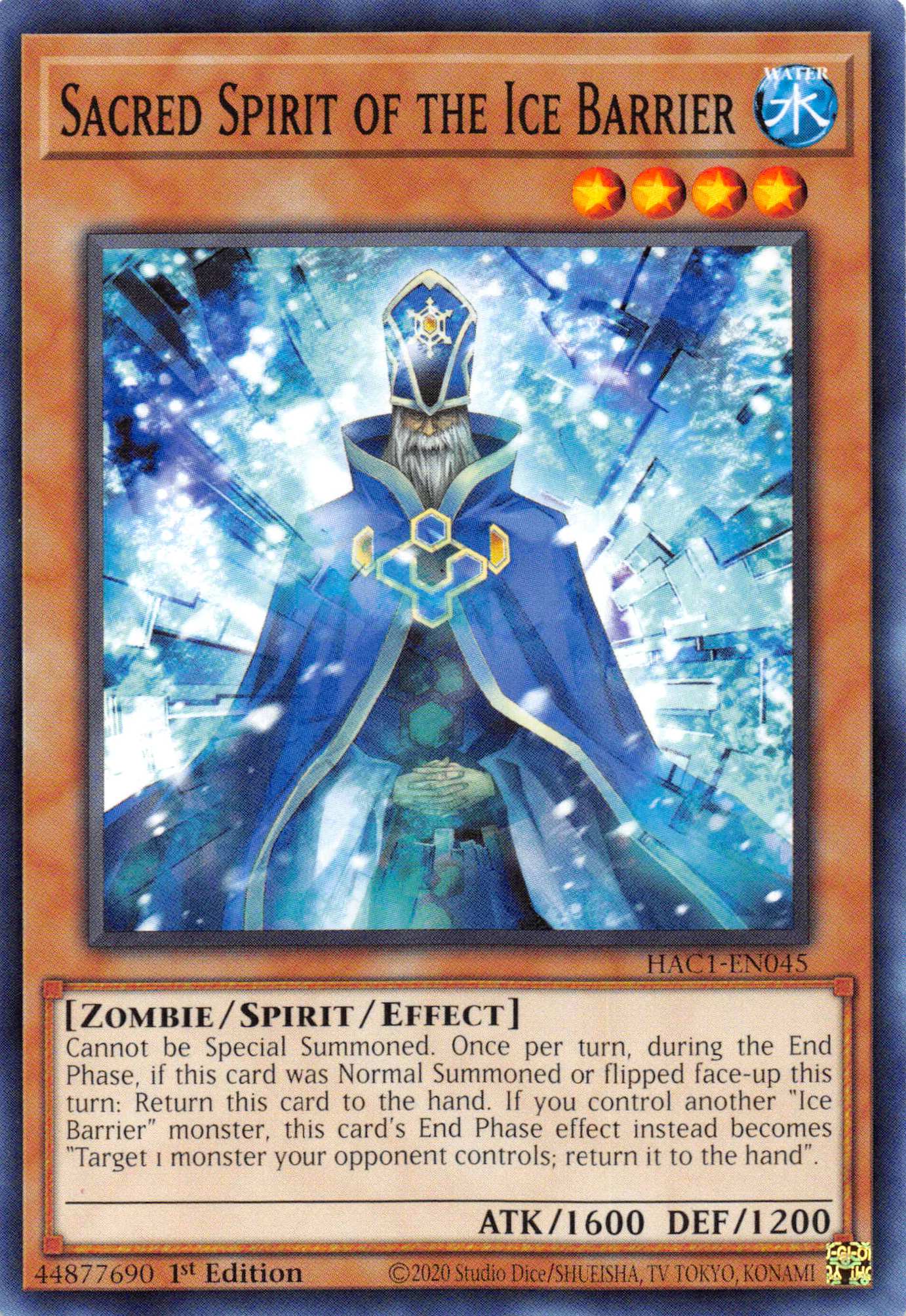 Sacred Spirit of the Ice Barrier [HAC1-EN045] Common | L.A. Mood Comics and Games