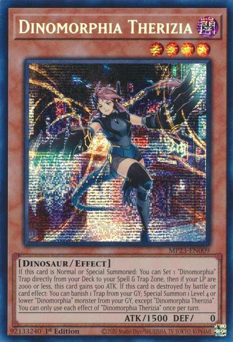 Dinomorphia Therizia [MP23-EN009] Prismatic Secret Rare | L.A. Mood Comics and Games