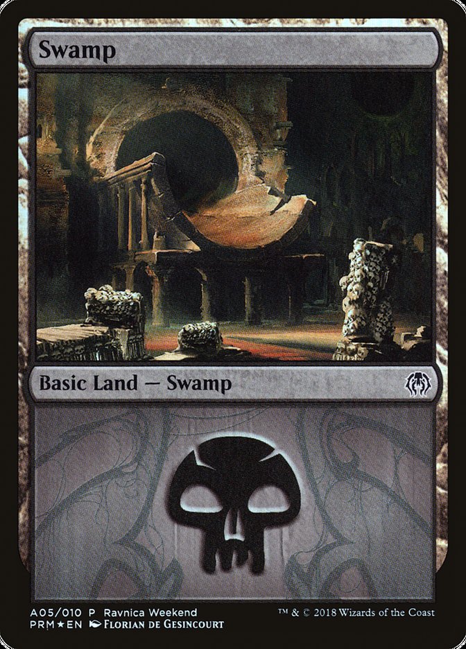 Swamp (A05) [Ravnica Allegiance Ravnica Weekend] | L.A. Mood Comics and Games