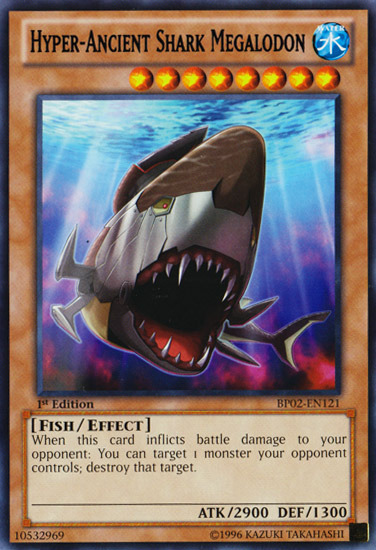 Hyper-Ancient Shark Megalodon [BP02-EN121] Rare | L.A. Mood Comics and Games