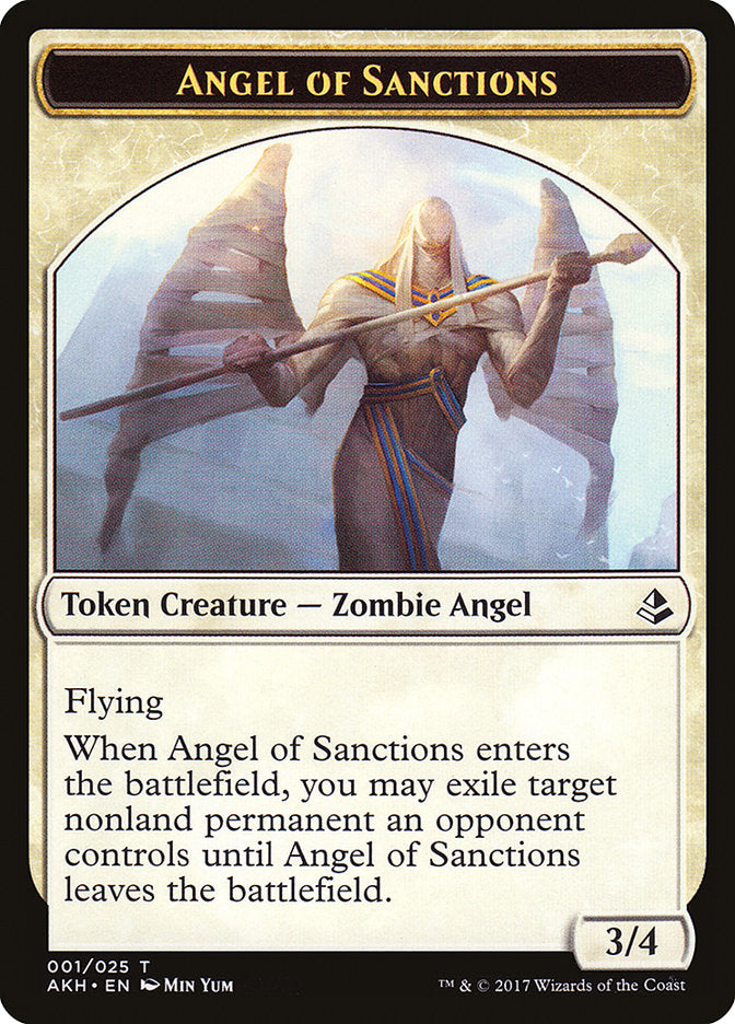 Angel of Sanctions Token [Amonkhet Tokens] | L.A. Mood Comics and Games