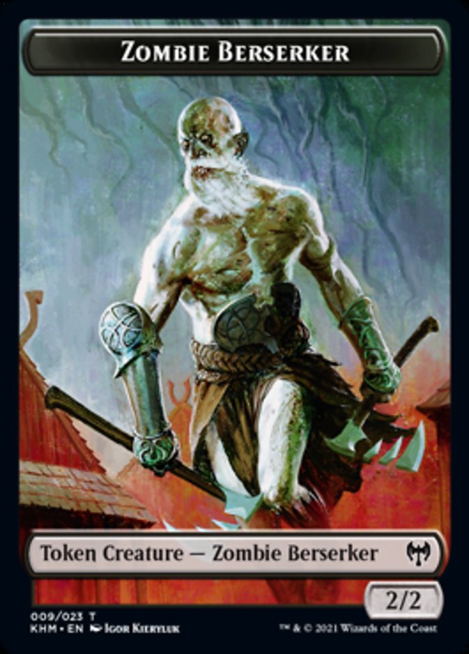 Zombie Berserker Token [Kaldheim Tokens] | L.A. Mood Comics and Games