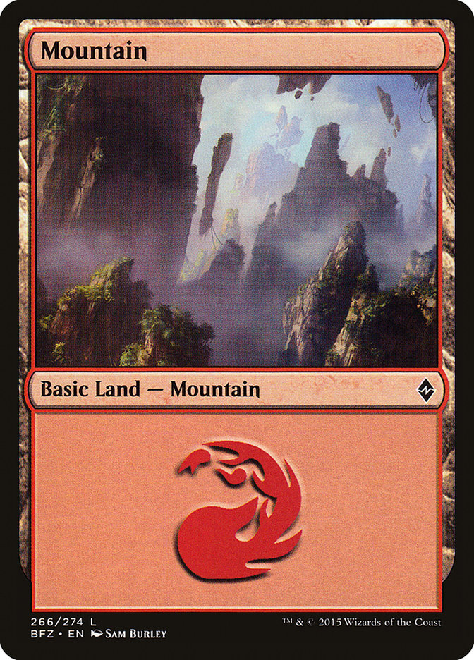 Mountain (266) [Battle for Zendikar] | L.A. Mood Comics and Games