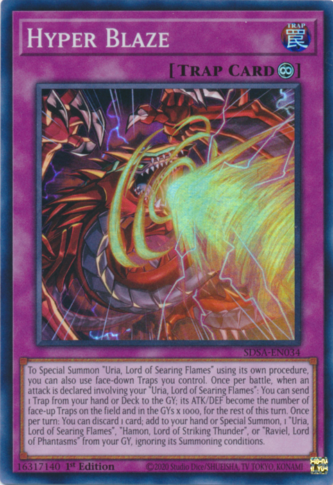 Hyper Blaze [SDSA-EN034] Super Rare | L.A. Mood Comics and Games