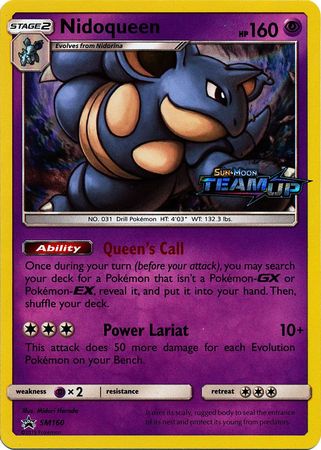 Nidoqueen (SM160) (Staff) [Sun & Moon: Black Star Promos] | L.A. Mood Comics and Games