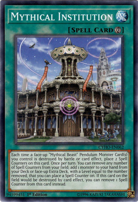 Mythical Institution [CYHO-EN062] Common | L.A. Mood Comics and Games