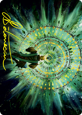 Verdant Mastery Art Card (Gold-Stamped Signature) [Strixhaven: School of Mages Art Series] | L.A. Mood Comics and Games